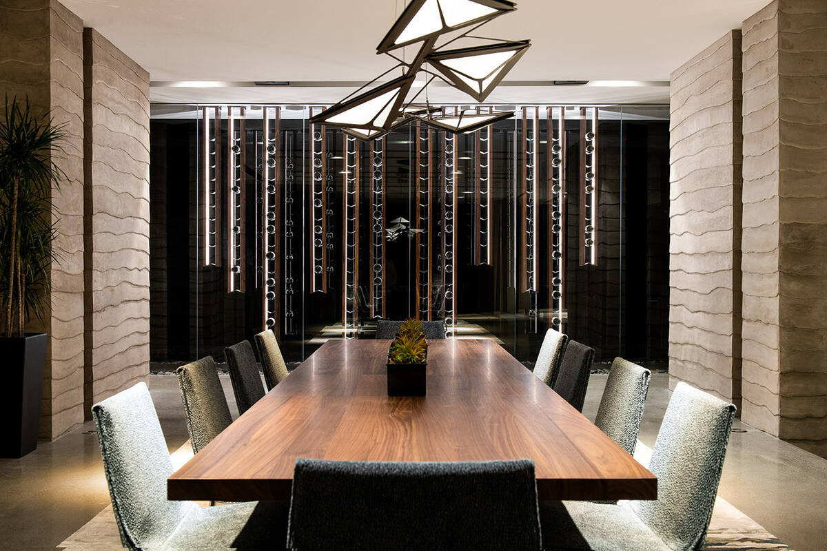 In Blue Heron’s VM001, the distinct wine room is an integral, sculptural piece of art, enhanc ...