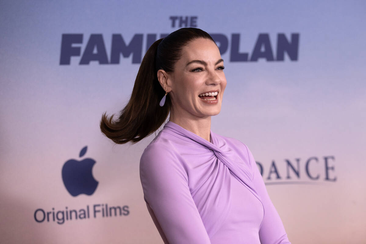 Actress Michelle Monaghan during a red carpet premiere of Apple Original Film’s “ ...