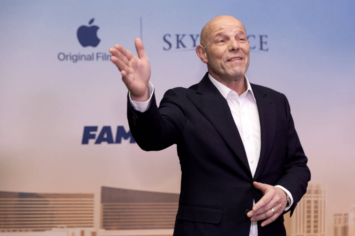 Director Simon Cellan Jones during a red carpet premiere of Apple Original Film’s &#x201 ...