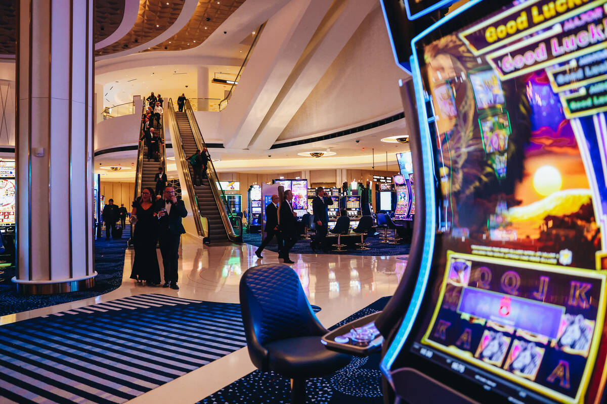 The inside of the Fontainebleau is seen during its grand opening on Wednesday, Dec. 13, 2023, i ...