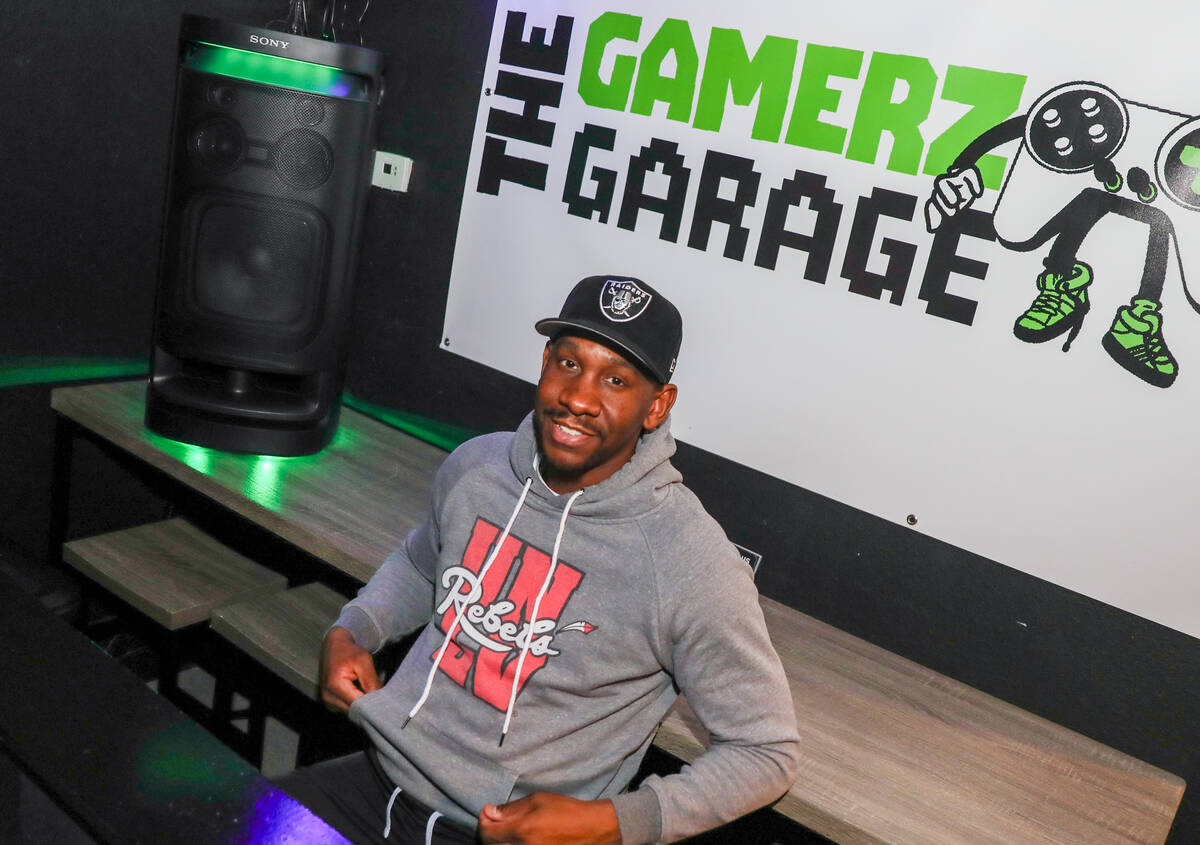 Trey Turley, owner of The Gamerz Garage, hangs out at his video game lounge on Thursday, Dec. 7 ...
