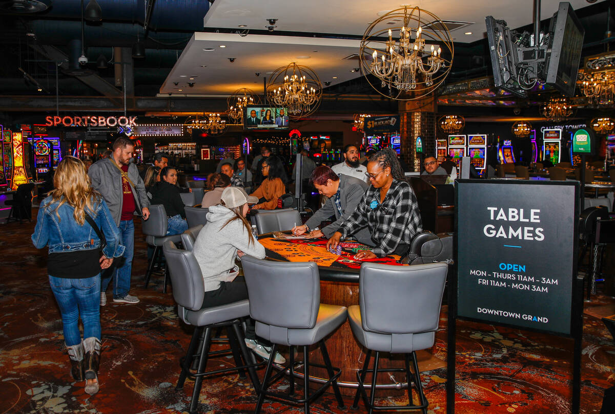 The Downtown Grand Hotel and Casino, as seen on Friday, Dec. 15, 2023, in Las Vegas. The Downto ...