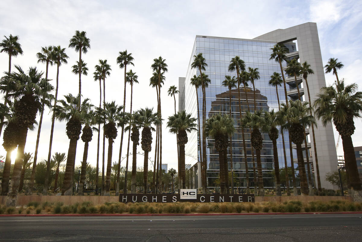 Hughes Center office park in Las Vegas. (Chase Stevens/Las Vegas Review-Journal)