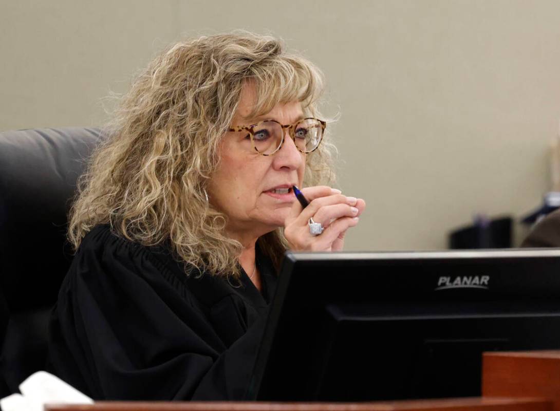 Judge Mary Kay presides over the arraignment of Republican electors, accused in a fake elector ...