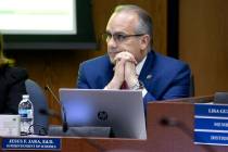 Clark County School District Superintendent Jesus Jara on Thursday, Aug. 24, 2023, in Las Vegas ...