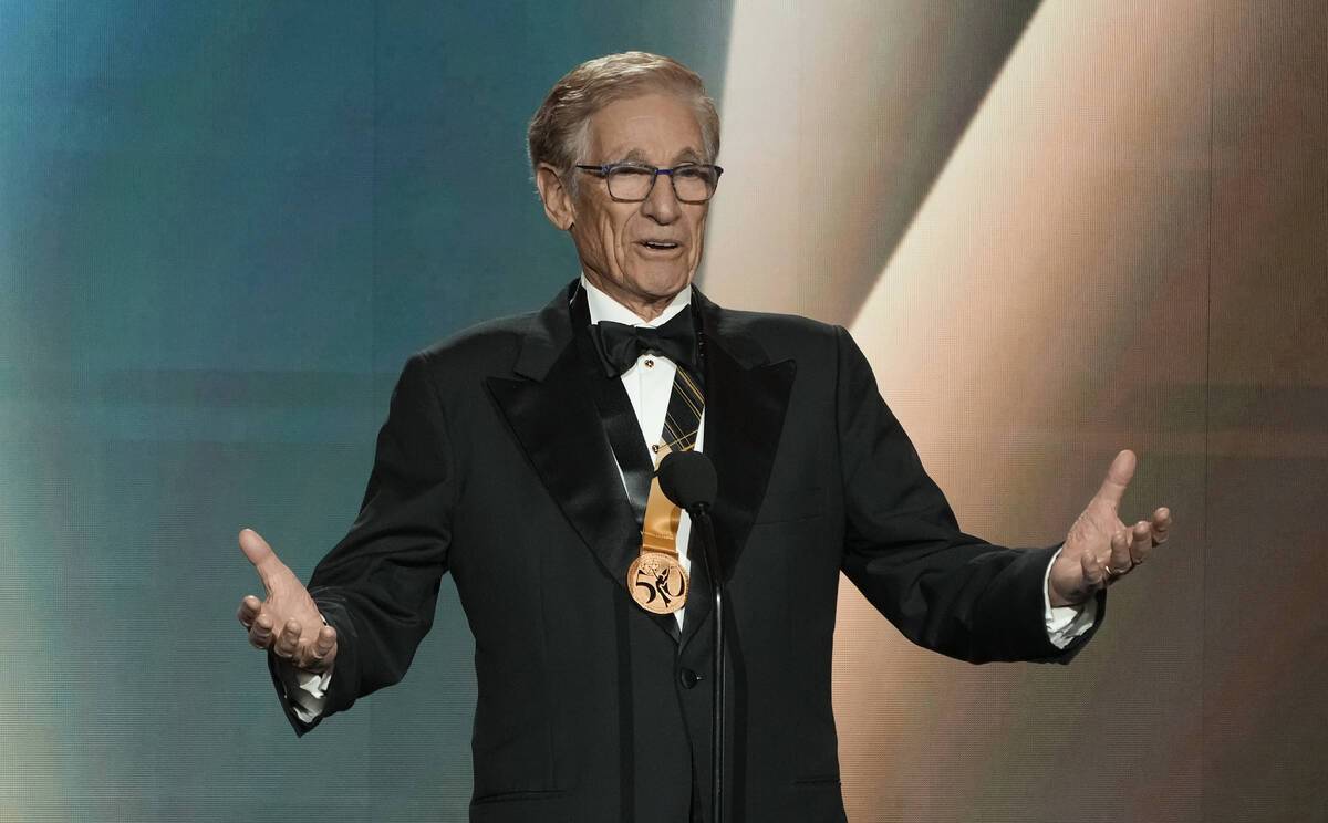 Maury Povich introduces the NATAS gold and silver circle award inductees during the 50th Daytim ...