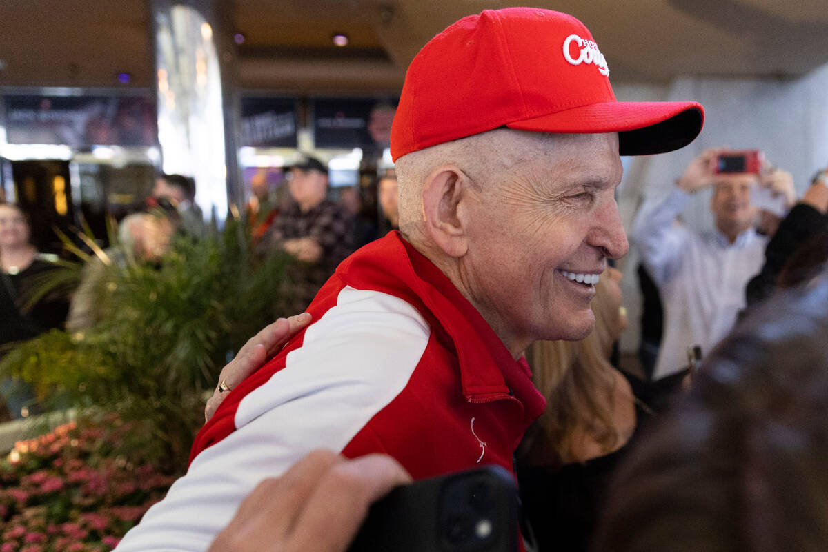 Jim “Mattress Mack” McIngvale is shown during the grand opening celebration at Horseshoe La ...