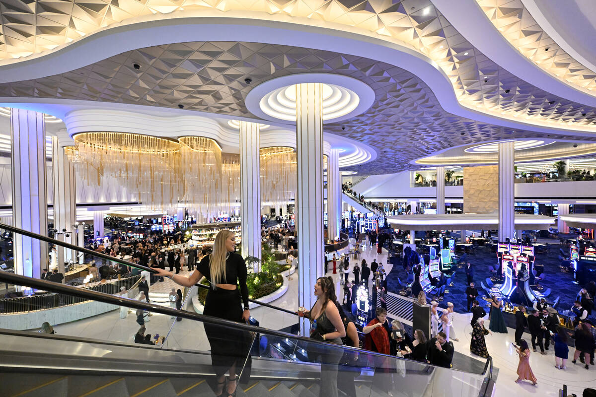 LAS VEGAS, NEVADA - DECEMBER 13: A view of the atmosphere is seen during the Fontainebleau Las ...