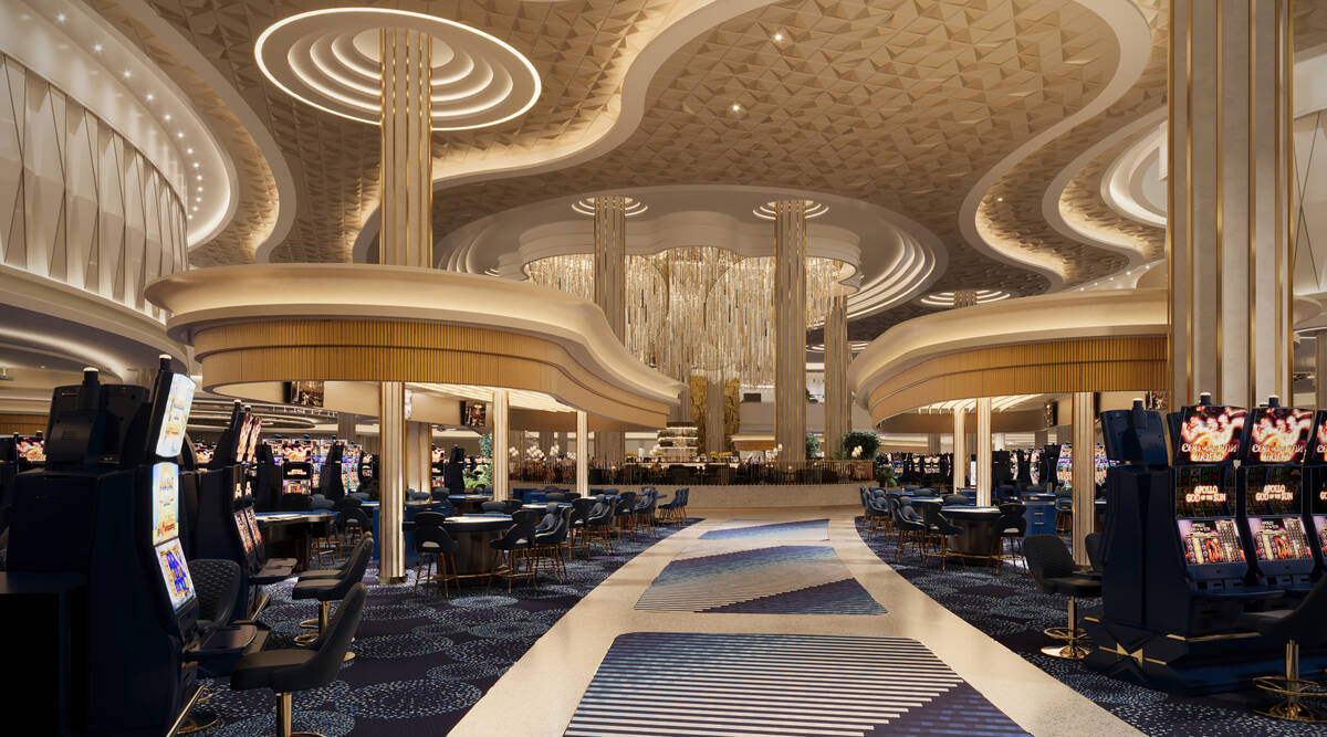 A rendering shows part of the casino floor in the Fontainebleau Las Vegas. (Fontainebleau Devel ...