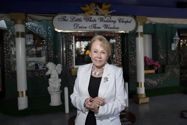 Charolette Richards, owner of A Little White Wedding, at her Las Vegas business, Wednesday, Jan ...