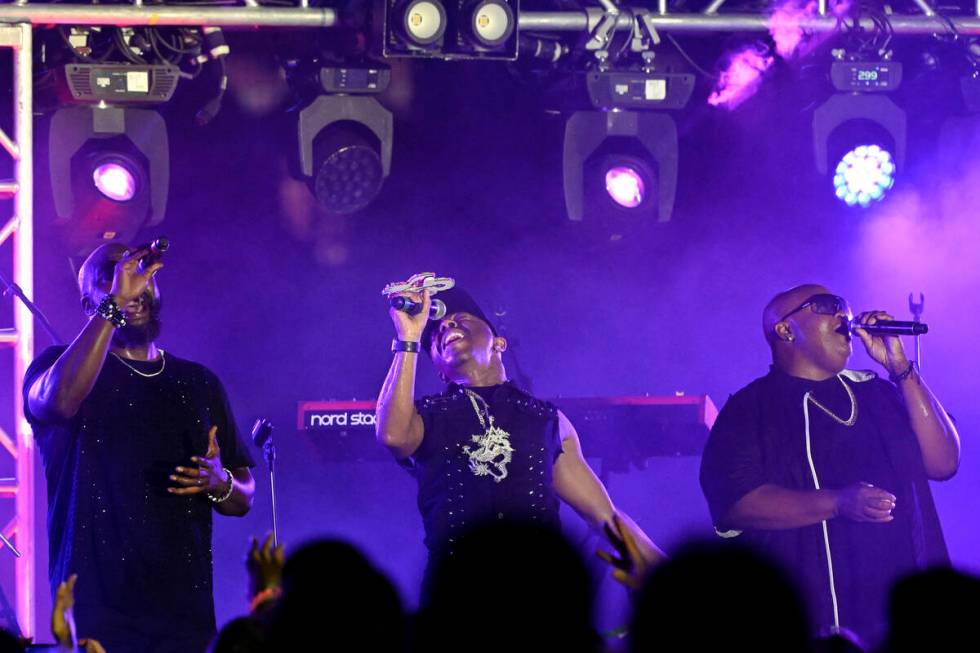R&B group Dru Hill performs after a baseball game between the Baltimore Orioles and the Pit ...