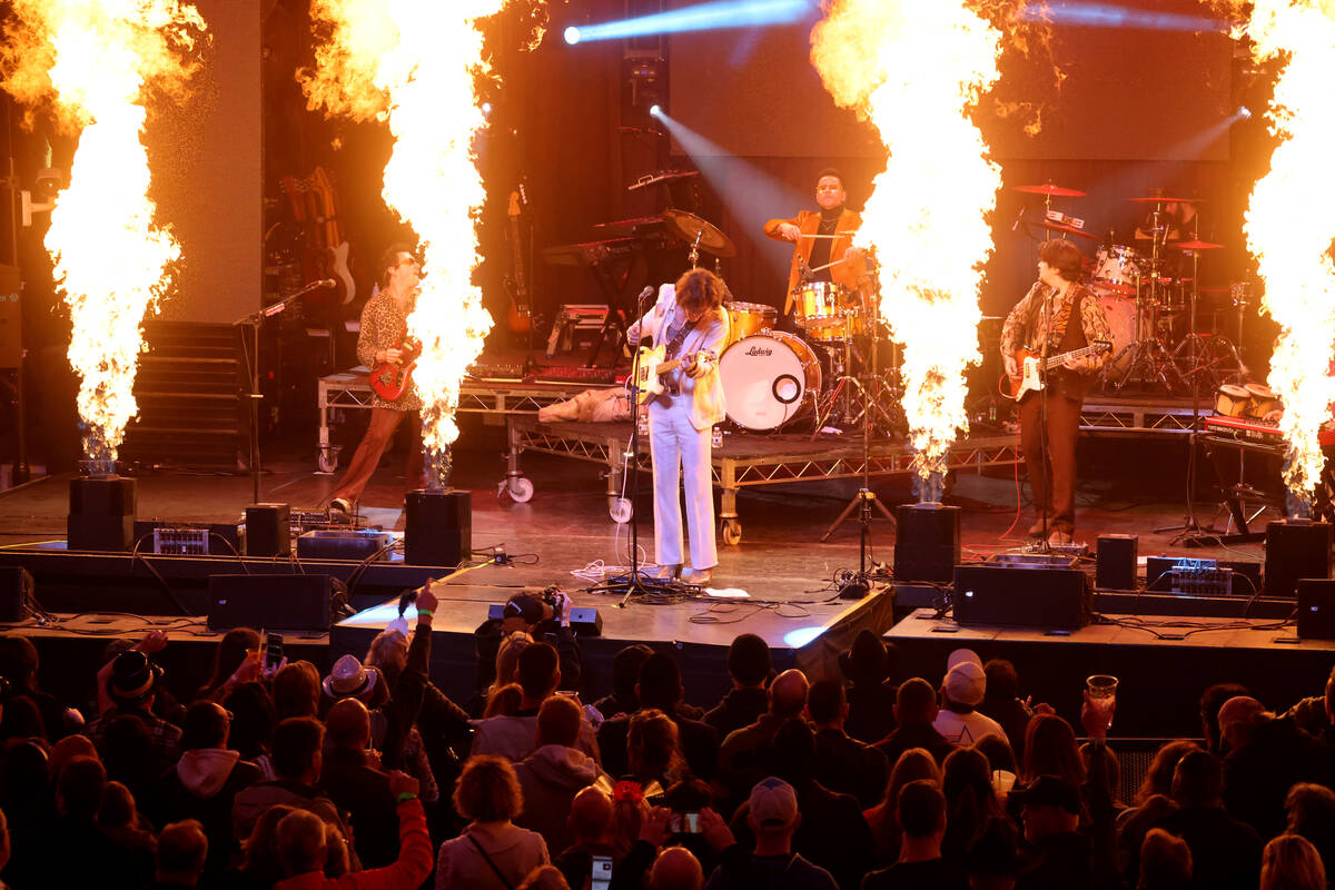 Beach Weather performs on the 3rd Street Stage during the New Year’s Eve Time of Your Li ...