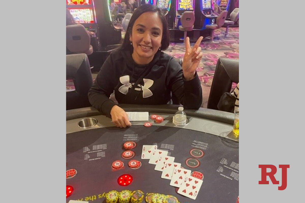 Marissa Marquez of Thornton, Colorado, won $120,034 after hitting a Mega Progressive jackpot Mo ...