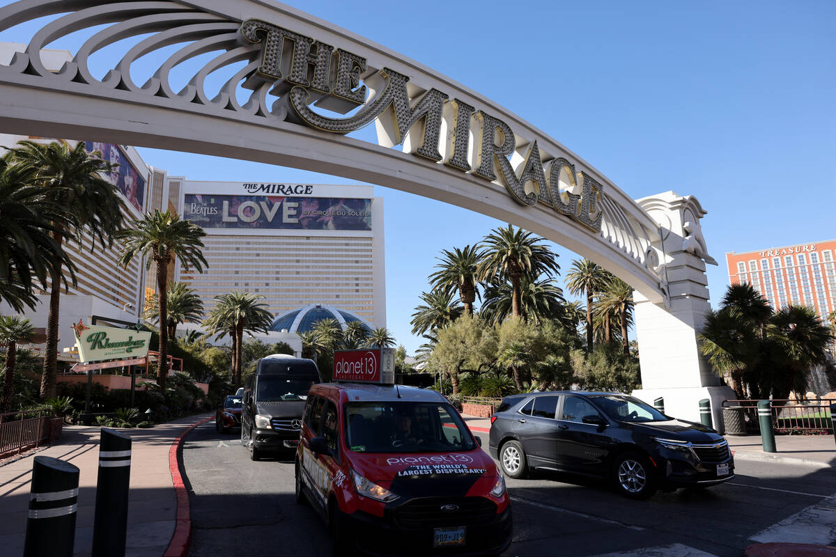 The Mirage on the Strip in Las Vegas Tuesday, March 7, 2023. Owner Hard Rock International file ...