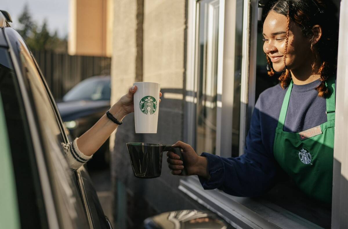 Starbucks now allowing customers' own cups for mobile, drive-thru orders (Courtesy Starbucks)