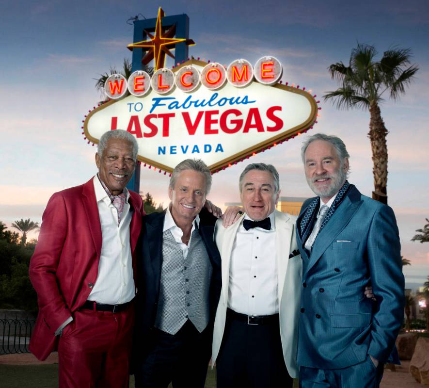 From left, Morgan Freeman, Michael Douglas, Robert De Niro and Kevin Kline star in "Last Vegas. ...