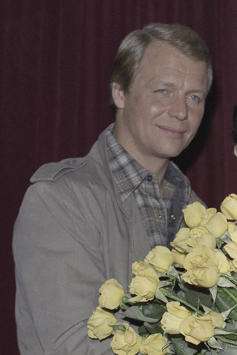 David Soul is photographed at an event in Los Angeles, Dec. 6, 1983. Soul, who hit fame as blon ...