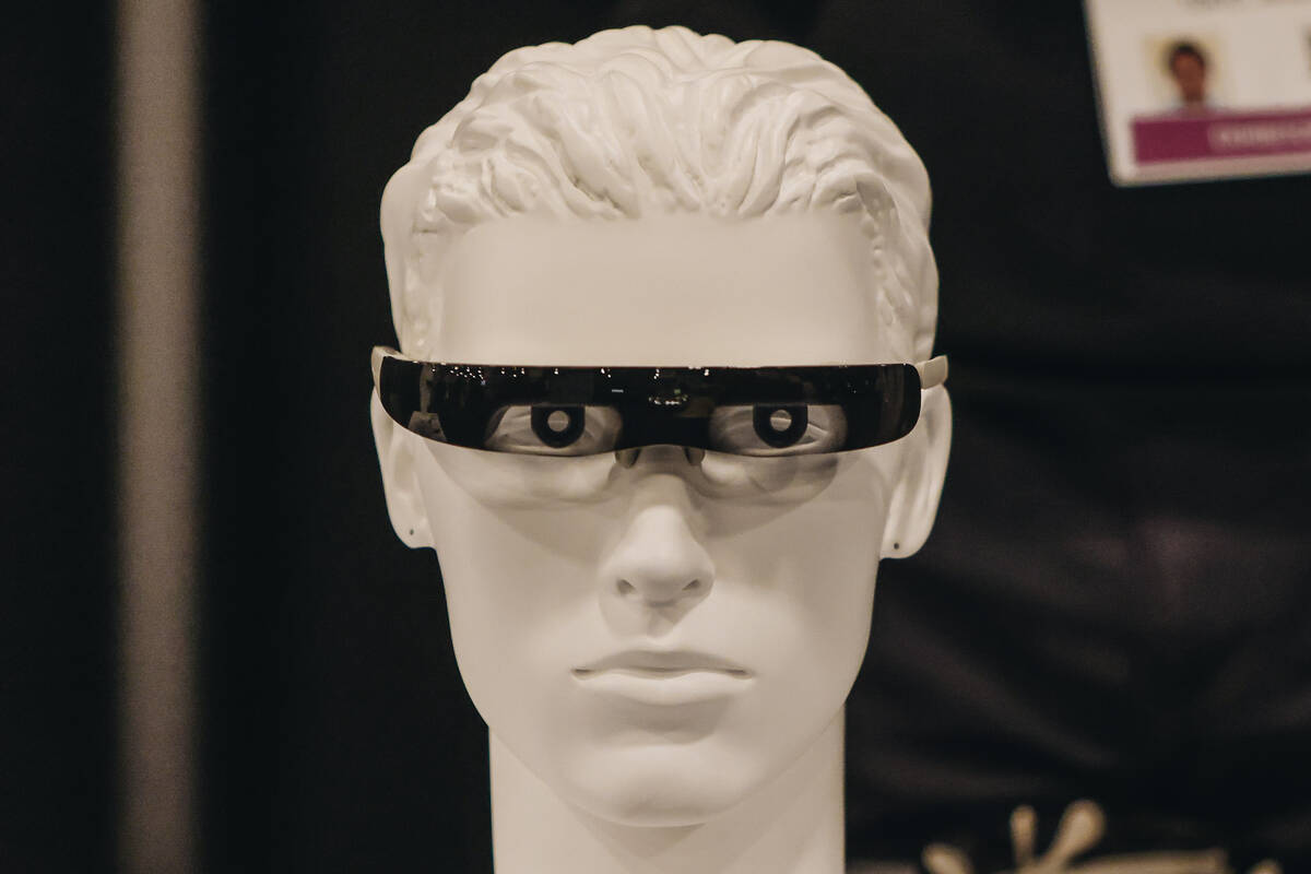Auto focus eyewear by ViXion is seen during CES Unveiled at the Mandalay Bay Convention Center ...
