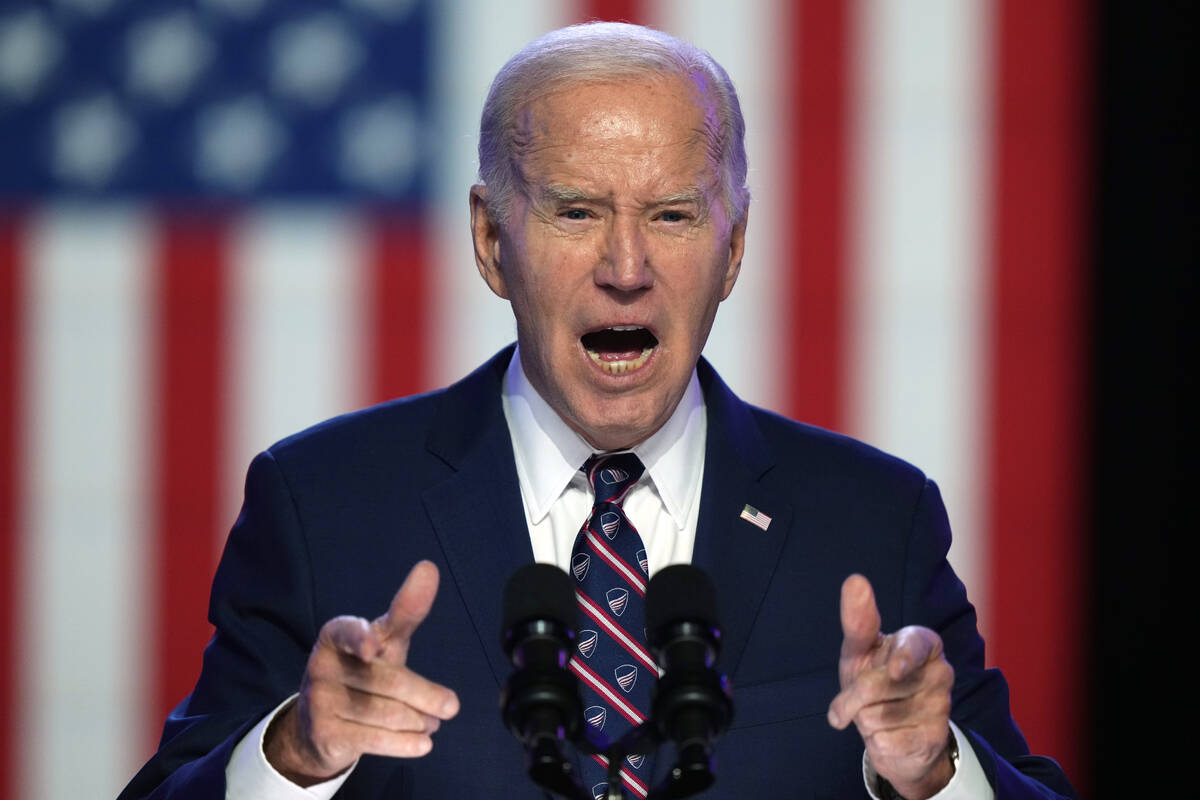 President Joe Biden speaks in Blue Bell, Pa., Friday, Jan. 5, 2024. (AP Photo/Matt Rourke)