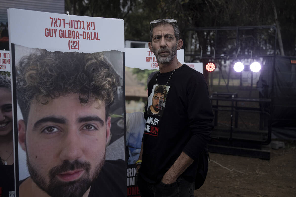 Ilan Dalal, father of Guy Gilboa-Dalal, who was kidnapped on Oct. 7 in a cross-border attack by ...