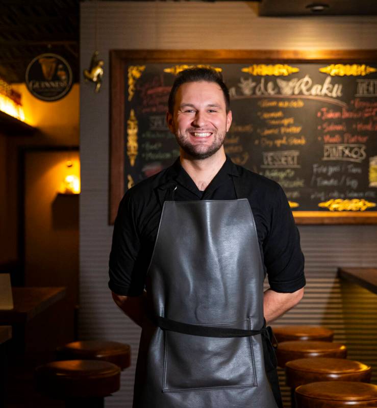 Cameron Mackintosh-Stewart, general manager of Casa de Raku, a tapas bar and restaurant, poses ...