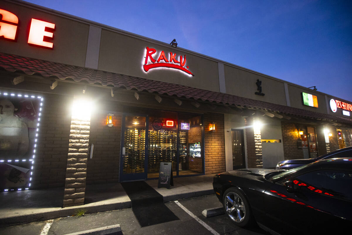 An exterior view of Casa de Raku, a tapas bar, on Tuesday, Jan. 9, 2024, in Las Vegas. (Chase S ...