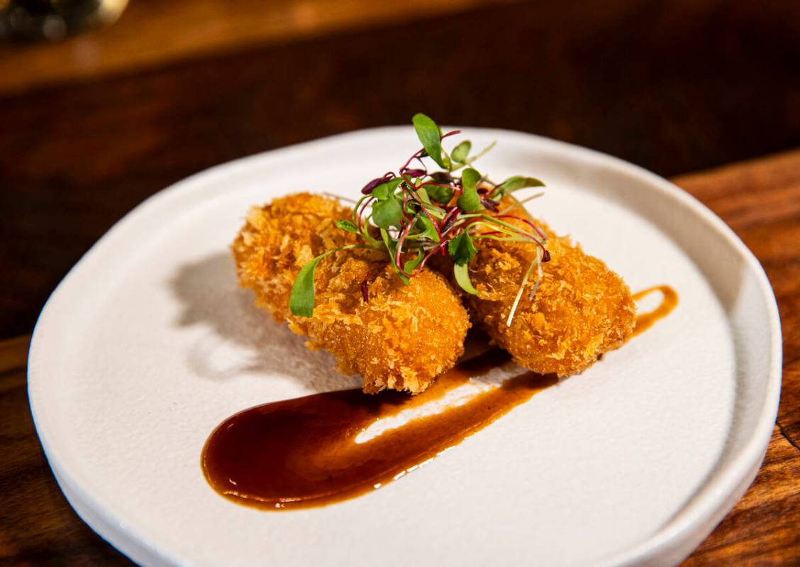 Croquetas de Jamon are pictured at Casa de Raku, a tapas bar, on Tuesday, Jan. 9, 2024, in Las ...