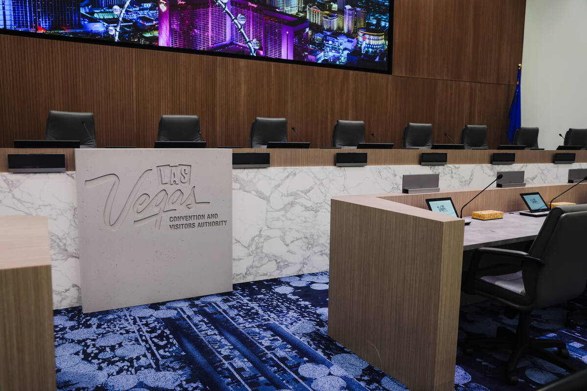 The new board room for the Las Vegas Convention and Visitors Authority inside the Las Vegas Con ...