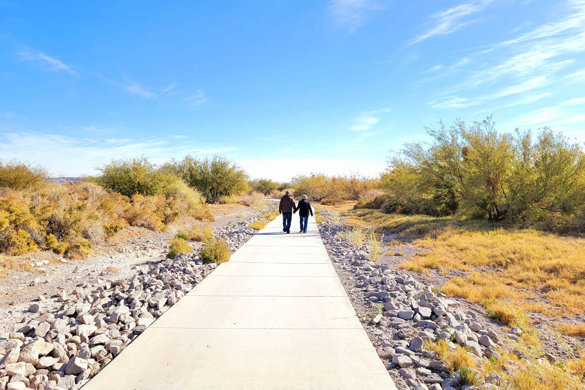 Clark County Wetlands Park's Nature Preserve has miles of paved trails and a free walking club ...
