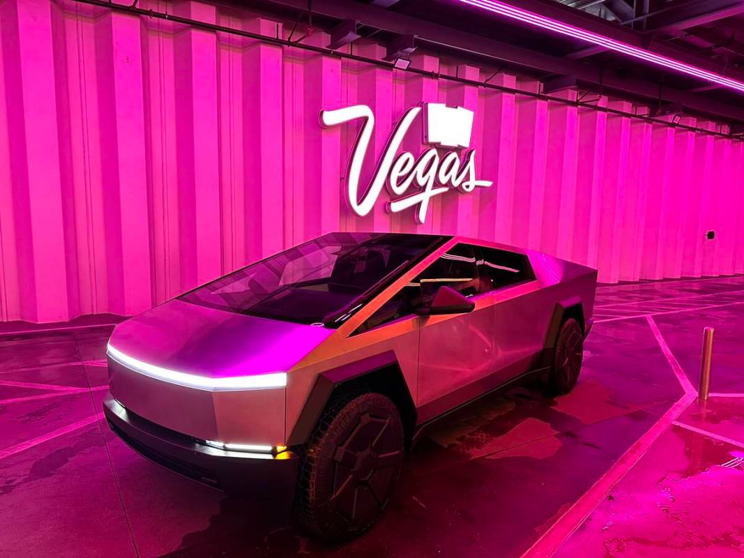 A Tesla Cybertruck seen inside Boring Company's Vegas Loop. (Boring Co. via X)