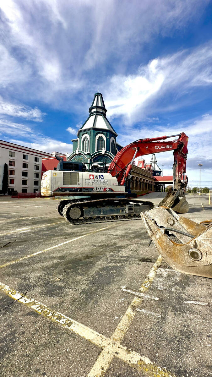 Demolition of the old Terrible's Hotel and Casino in Jean, Nevada started in December, 2023 to ...