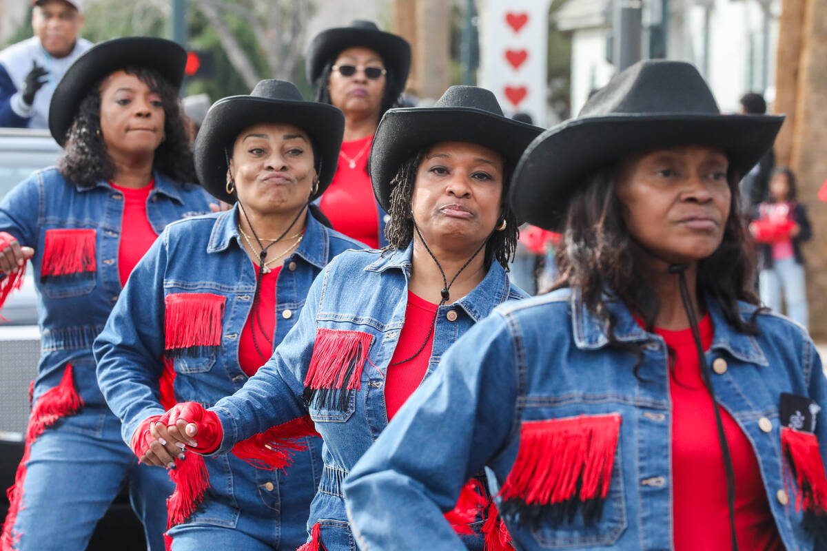 Members of the Las Vegas Legendary Westernettes perform during the annual Martin Luther King Jr ...