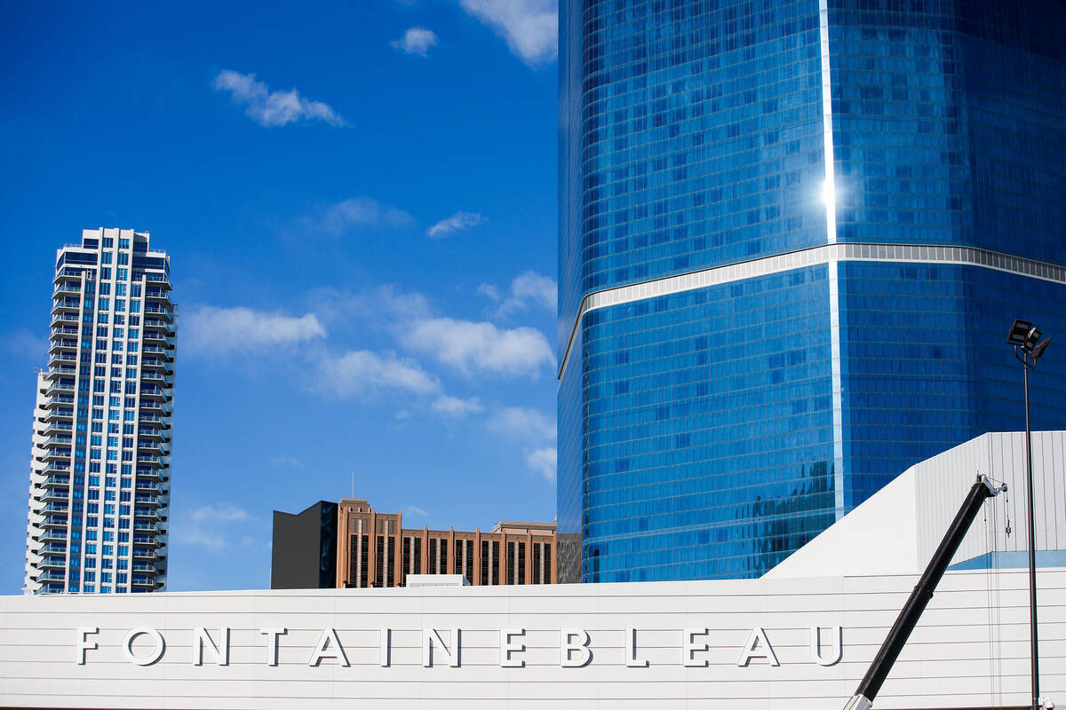 Fontainebleau Las Vegas, as seen on Friday, Dec. 8, 2023 in Las Vegas. (Daniel Pearson/Las Vega ...