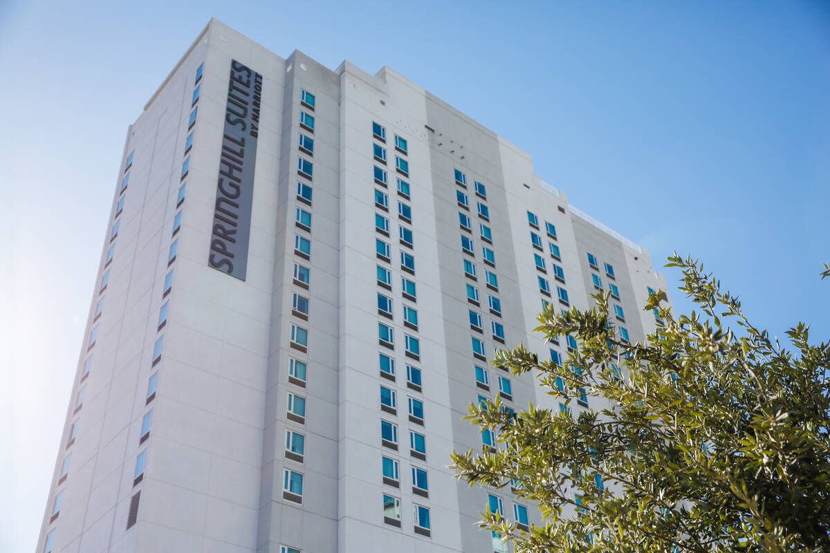 SpringHill Suites Las Vegas as seen on Sunday, Jan. 14, 2024 in Las Vegas. (Daniel Pearson/Las ...