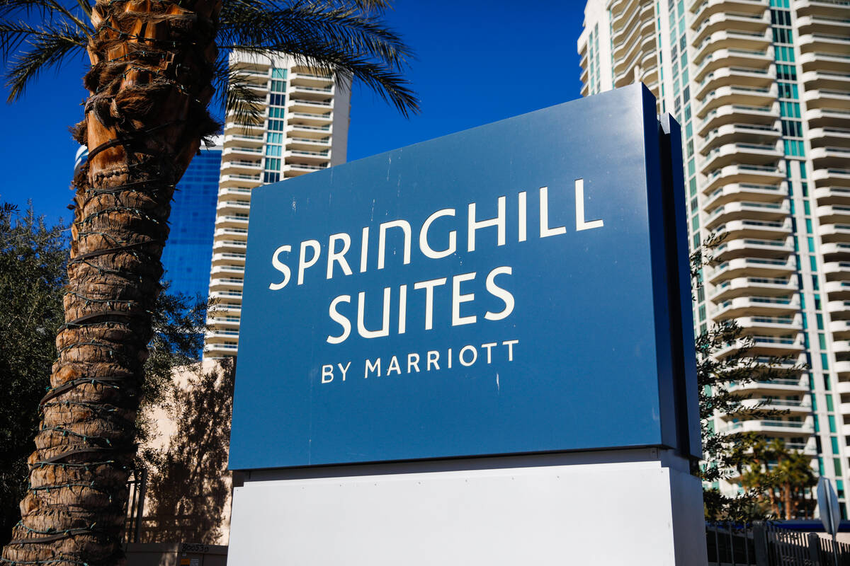 SpringHill Suites Las Vegas as seen on Sunday, Jan. 14, 2024 in Las Vegas. (Daniel Pearson/Las ...