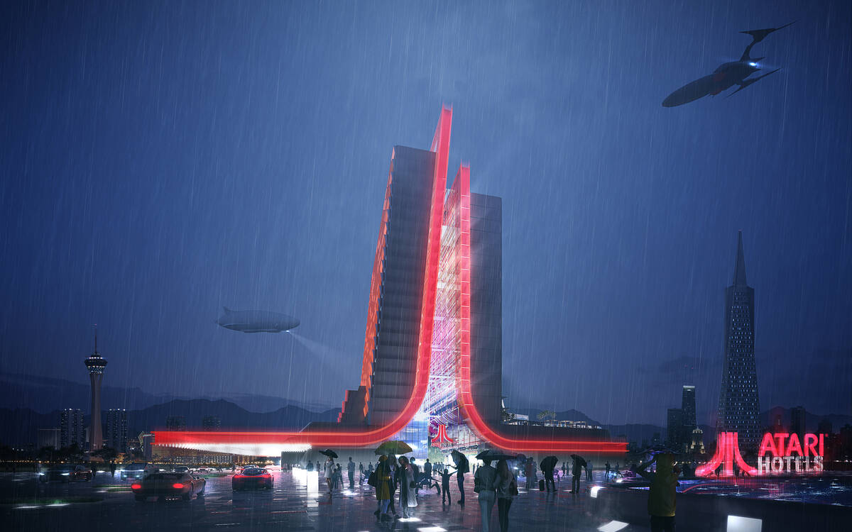 A rendering of Atari Hotels designed by Gensler (Atari Hotels)