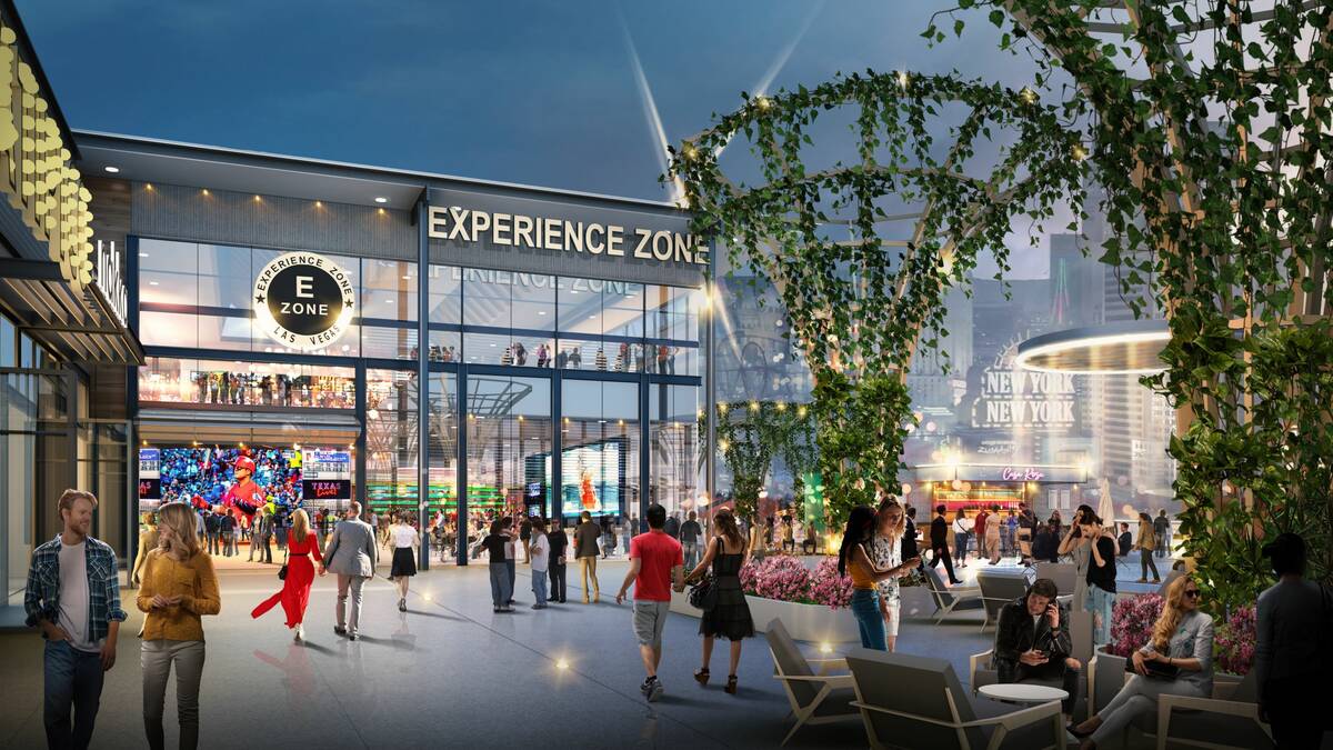 A rendering for the BLVD retail center that is under construction on the Las Vegas Strip and co ...