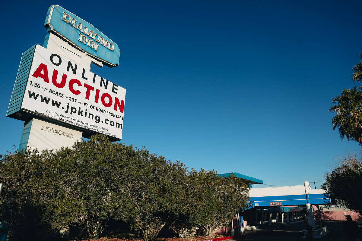 The Diamond Inn Motel is seen on Thursday, Dec. 28, 2023, in Las Vegas. (Madeline Carter/Las Ve ...