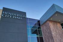 Henderson City Hall. (Mark Credico/Las Vegas Review-Journal)
