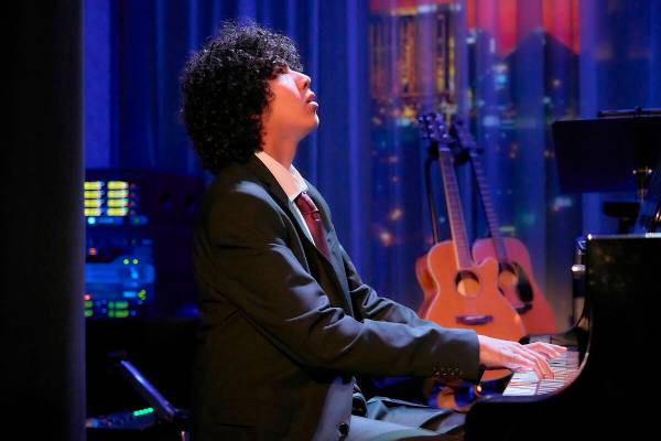Pianist is Apollo Lyons is shown at the Nevada School of the Arts Dream Gala at Myron's at the ...