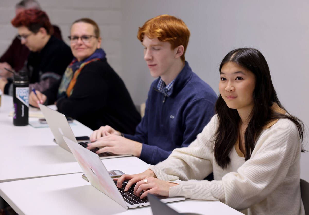 Ella King, 17, a senior at Coronado High School, and Cooper Cunningham, 18, a senior at Bishop ...