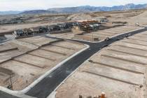 Construction is underway for a new housing development in the western portion of Summerlin near ...