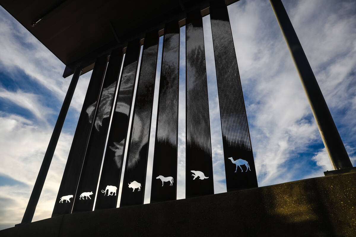 The visitor center at Ice Age Fossils State Park in North Las Vegas, Tuesday, Jan. 16, 2024. (R ...