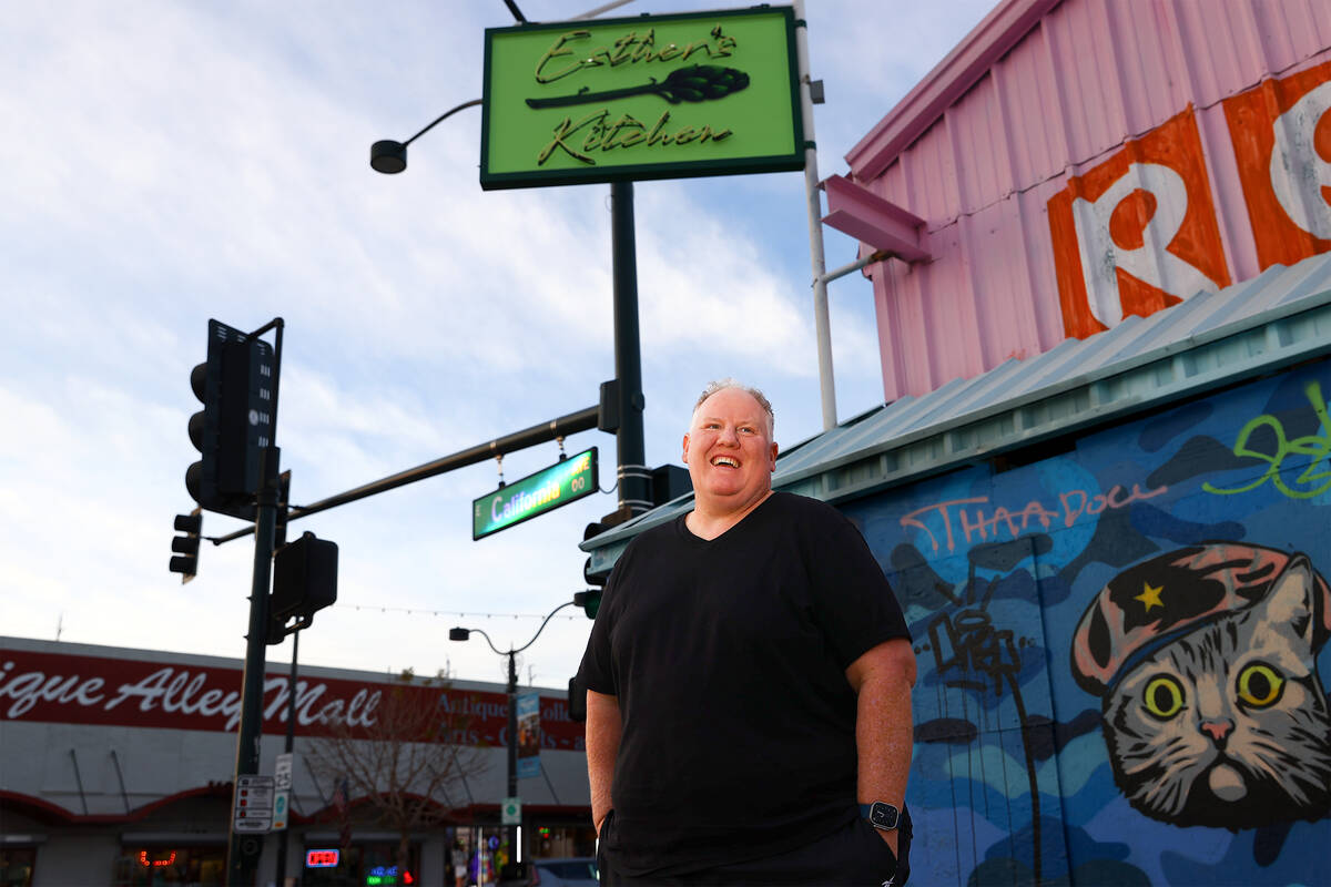 Chef James Trees outside of the new Esther’s Kitchen space on Wednesday, Jan. 17, 2024, ...