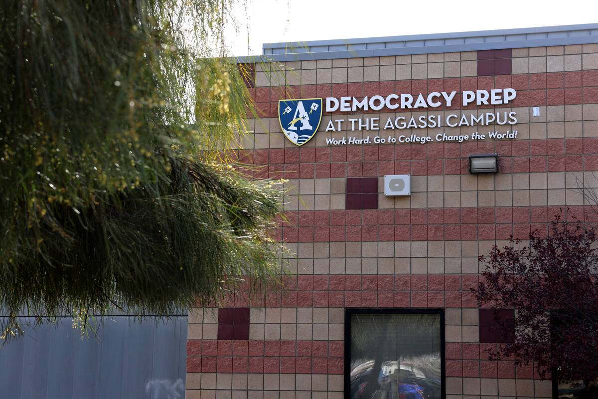 Democracy Prep at the Agassi Campus is shown in Las Vegas on Wednesday, Jan. 17, 2024. The pub ...