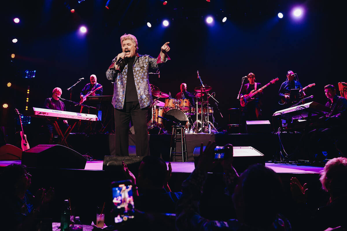 Tony Orlando performs his last live show in Las Vegas at the South Point Showroom on Sunday, Ja ...