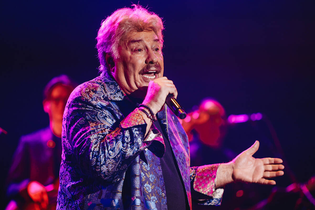 Tony Orlando performs his last live show in Las Vegas at the South Point Showroom on Sunday, Ja ...