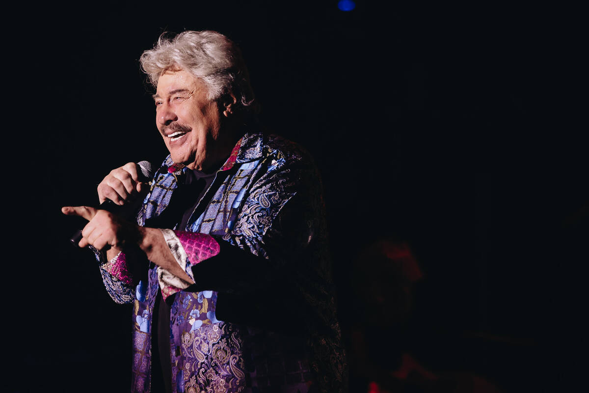 Tony Orlando performs his last live show in Las Vegas at the South Point Showroom on Sunday, Ja ...