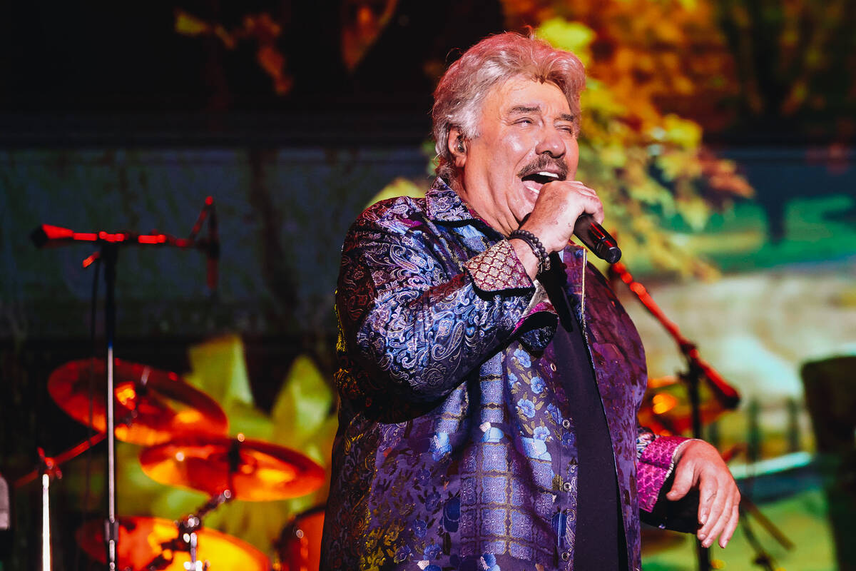 Tony Orlando performs his last live show in Las Vegas at the South Point Showroom on Sunday, Ja ...