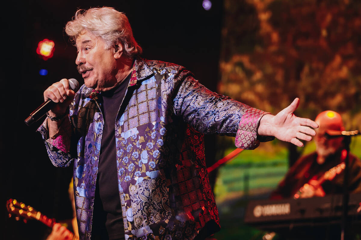 Tony Orlando performs his last live show in Las Vegas at the South Point Showroom on Sunday, Ja ...